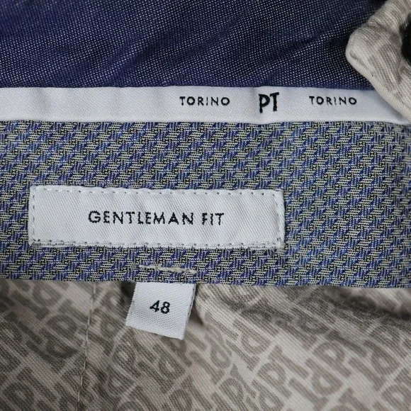 PT Torino Silkochino Pants Mens 31x36 Beige Gentleman Fit Stretch Dress Chino